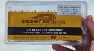 280gr 8.6BLK Recce MSC Subsonic
